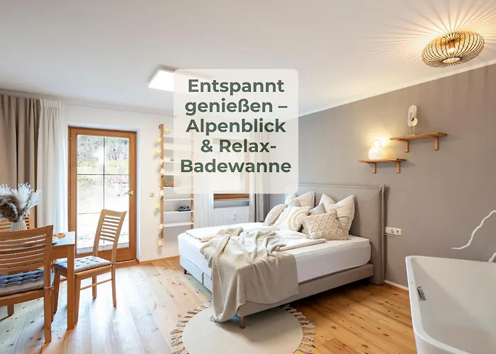 Alpenstudio Sachrang - Terrasse & Bergblick - Ruhe & Pur *